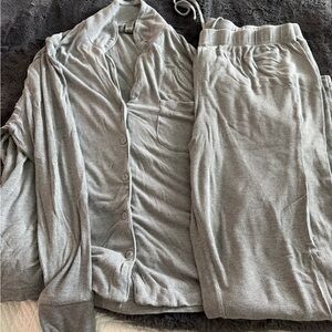 SKIMS Gray Pajama Set
